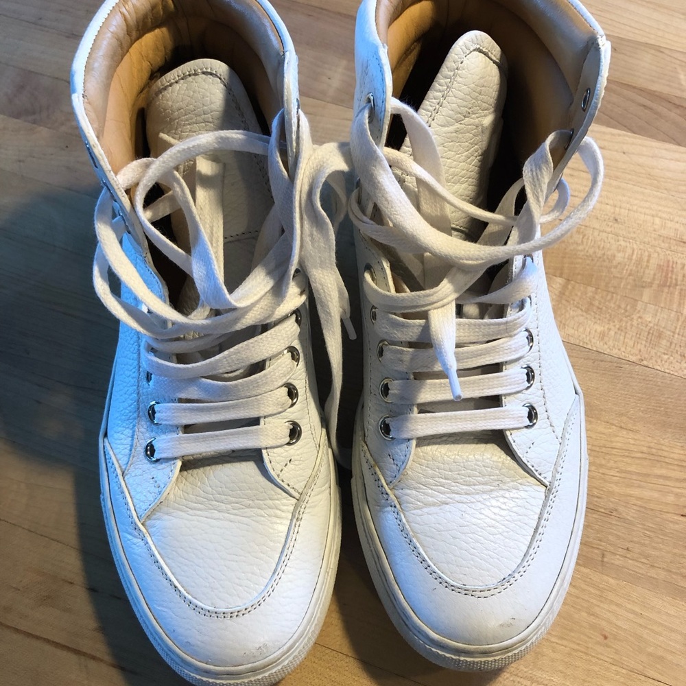 White Koio tennis shoes (high tops)